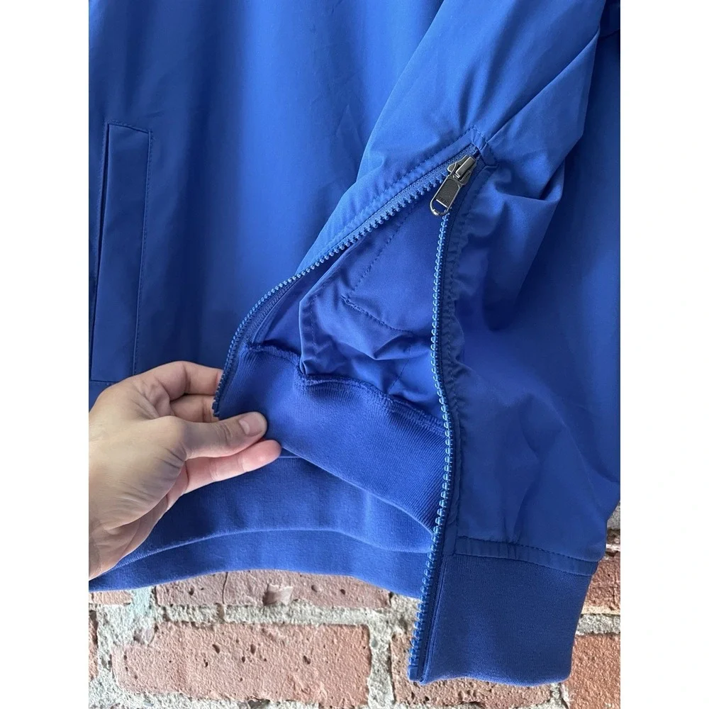 This Never That Blue Golf Pullover Windbreaker Sz M Korean Streetwear Brand TNT